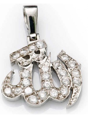 Marsilyan 925 Ayar Gümüş Allah Yazılı Kadın Gümüş Kolye PND47066050 (72)