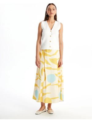 Lc Waikiki Yeni Sezon Rahat Kalıp Desenli A Kesim Kadın Etek