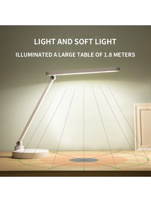 40 LED Çalışma Okuma Işığı Kademeli Masa Lambası Ayarlanabilir Renk Tonu ve Parlaklık