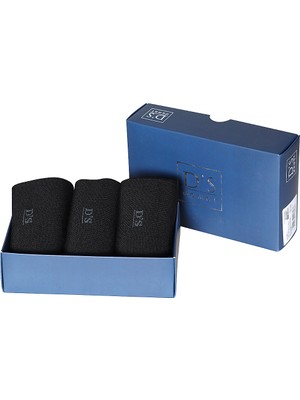 Ds Damat Merserise 3lü Çorap Set Siyah