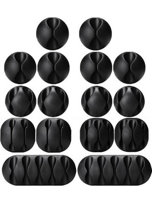 Vice Avm Yapışkanlı Kablo Sabitleyici Düzenleyici 16 lı Paket TG-V 7896