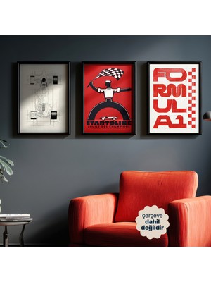 Persona Istanbul "the Apex Velocity" - 3'lü Motor Sporları ve F1 Kültürü Poster Seti (Çerçevesiz)