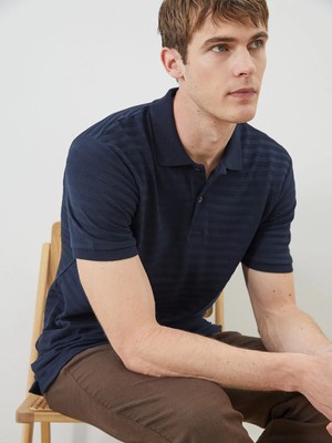 Lc Waikiki Yeni Sezon Polo Yaka Çizgili Pike Erkek Tişört