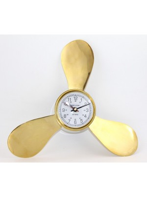 Pirinç Duvara Asmalı Pervane Tasarımı Saat