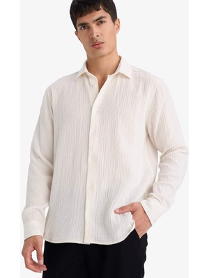 DeFacto Regular Fit Polo Yaka Pamuklu Gömlek F9275AX26SP