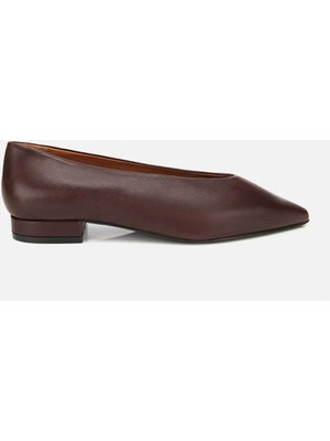 Hotiç 01AYH312460A480 KADIN Deri Acı Kahverengi Sivri Burunlu Babet