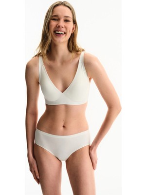 Penti Kırık Beyaz 24 Hours Decollette Pamuklu Invisible Balensiz Sütyen