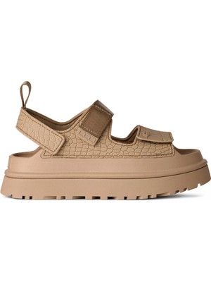 Ugg %83 Sentetik, %17 Tekstil Bej Kadın Sandalet W Goldenglow Embossed