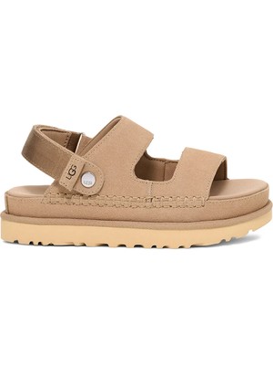 Ugg %88 Inek Derisi, %12 Tekstil Kum Kadın Sandalet W Goldenstar Glıde