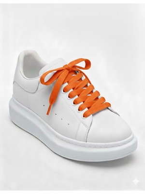 Mece Spor 120 cm Yassı Beyaz Bağcık - Tüm Spor ve Günlük Ayakkabılarla Uyumlu"