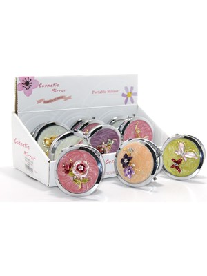 Derin Stok Kabartmalı Desenli El Aynası Model 2