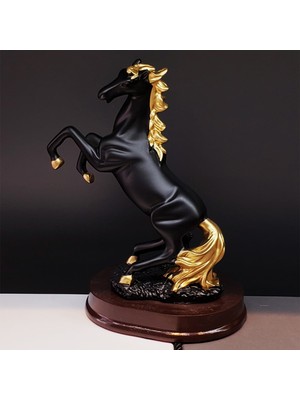 Vice Avm Dekoratif Şaha Kalkan At Biblo Siyah TG-V 10010