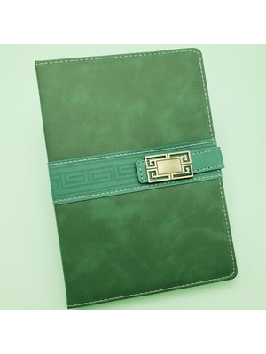 Derin Stok Tarihsiz Ajanda Defter Yeşil Renk
