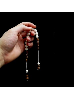 Tesbih Rüyası  Oyma Kuka Imame Tasarımlı Deve Kemiği Zaza Tesbih