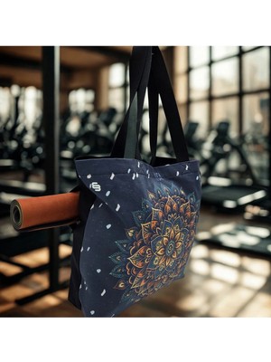 Essendo Kanvas Çanta -Pilates ve Yoga Çantası- Good Vıbes Only