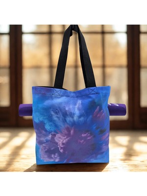 Essendo Kanvas Çanta -Pilates ve Yoga Çantası- Mor