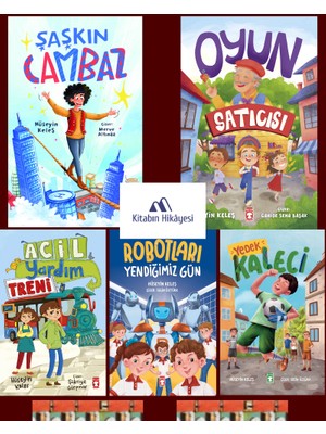 Timaş Çocuk 2.3. Sınıf- Şaşkın Cambaz, Acil Yardım Treni, Oyun Satıcısı, Robotları Yendiğimiz, Yedek Kalec(5kit)
