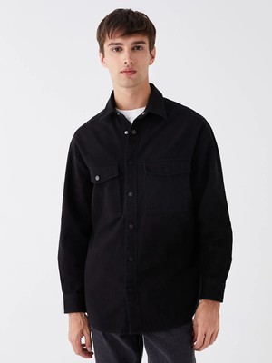 Lc Waikiki Yeni Sezon Rahat Kalıp Uzun Kollu Gabardin Erkek Gömlek