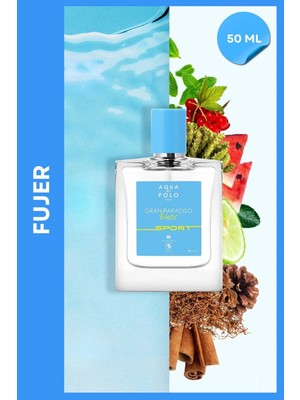 Aqua Di Polo 1987 Gran Paradiso Oasis Sport EDP Erkek Parfüm 50 ml | Aromatik, Fresh | Karpuz, Bergamot, Nane, Sedir