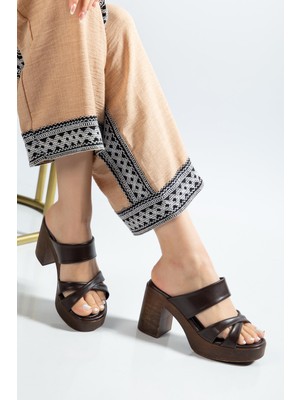 Suins Shoes Suins Aksy Model Platform Topuklu Terlik