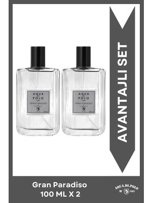 Aqua Di Polo 1987 Aqua Di Polo Erkek Parfüm Seti 100 ml X2 Gran Paradiso Aromatik, Fujer Stcc011024
