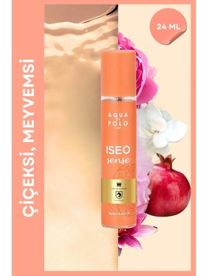 Aqua Di Polo 1987 Iseo Sense 24 ml Kadın Parfüm| Çiçeksi, Meyvemsi |Nar, Lotus, Manolya, Amber, Misk