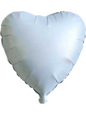 Party Express 18" Folyo Kalp Balon - Retro Mavi