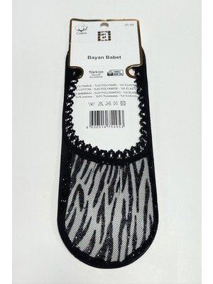 Zero Land Hnrlishp Sarmal Dantel Babet Çorap-Siyah
