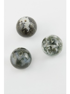 Zero Land Hnrlishp Akik Doğaltaş Kolye Ucu 1,8 Cm-Yeşil