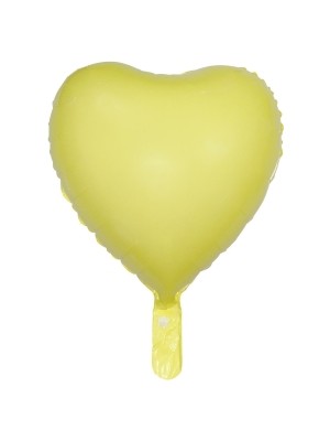 Party Express 18" Folyo Kalp Balon - Makaron Sarı