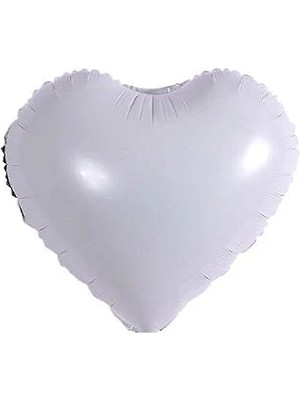 Party Express 18" Folyo Kalp  Balon - Beyaz