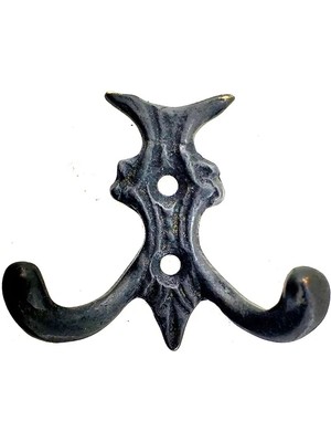 Esranın Dünyası Antika Tarz Dekoratif Pirinç Koç Çiftli Askı - 50X55MM, Oksit RSTHD34-ESRDNS