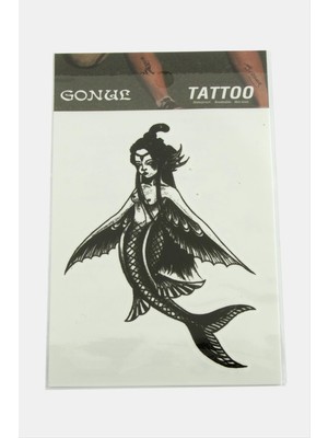 Zero Land Hnrlishp Deniz Kızı Tattoo Dövme Sticker-Beyaz