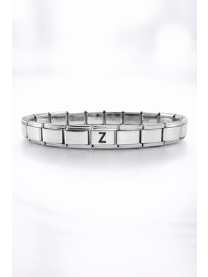 Maarketim Kişiye Özel Z Harfli Çelik Bileklik – Paslanmaz Çelik Bileklik, Zarif Minimal Harf Bileklik