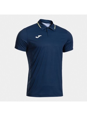 Joma Challenge Lob Marka, Lacivert Renkli, Kısa Kollu Erkek Polo Tişörtü.