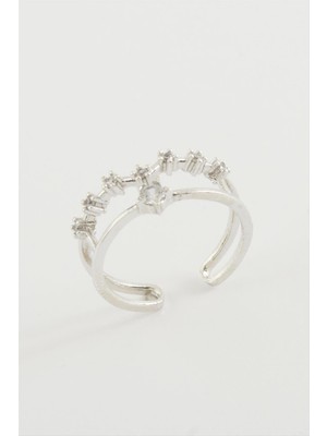 Zero Land Hnrlishp Yıldız Zirkon Taşlı Yüzük-Sarı