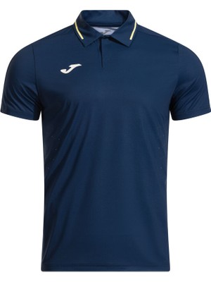 Joma Challenge Lob Marka, Lacivert Renkli, Kısa Kollu Erkek Polo Tişörtü.