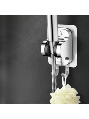 By Nevser® Kendiliğinden Güçlü Yapışkanlı Askılı Duş Başlık Tutucu