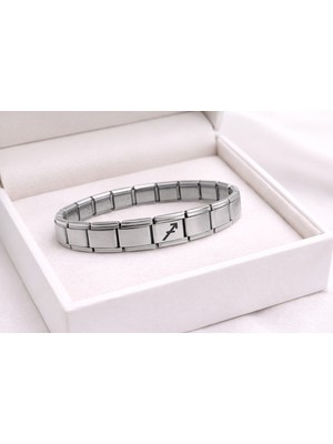 Maarketim Çelik Nomination Bileklik Yay Burcu | Paslanmaz Çelik Burç Bilekliği | Şık ve Özgür Ruhlu Tasarım