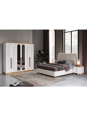 Macera Mobilya Flora Komple Mdf Yatak Odası Takımı