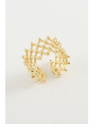 Zero Land Hnrlishp Fileli Metal Yüzük-Sarı