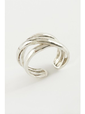 Zero Land Hnrlishp Burgulu Metal Yüzük-Sarı