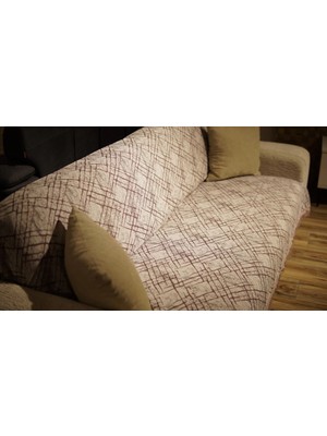 Tfn Home Maki Desen Pembe Koltuk Örtüsü