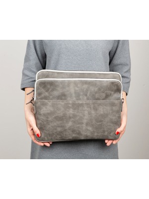 BloominBag Torıno Ash Gray Super Slim 14INÇ Laptop / Macbook Kılıf