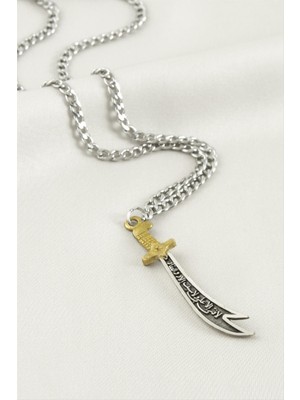 Zero Land Hnrlishp Zülfikar Çelik Kolye-Gümüş Rengi