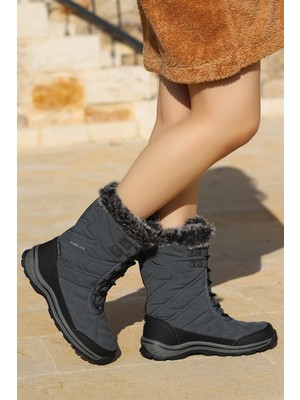 Hammer Jack 101 20109 G Kadın Kar Botu Su Gerçirmez Mikrofiber Dış Materyal ile Rahat Yürüyüş