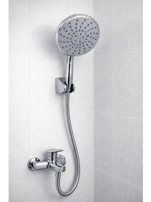 As Banyo Kale El Duşu Takımı 200MM,DUŞ Mafsalı+Duş Hortumu+Duş Telefonu