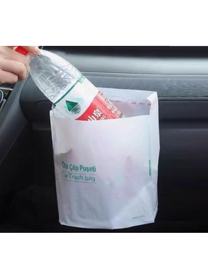 Popüler Sepet Pratik Su Geçirmez Oto Araba Poşeti Yapışkanlı 20 Adet