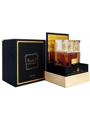 Lattafa Khamrah Unisex Parfüm 100 ml Sarı Renkli Özel Tasarım Malzeme ile Etkileyici