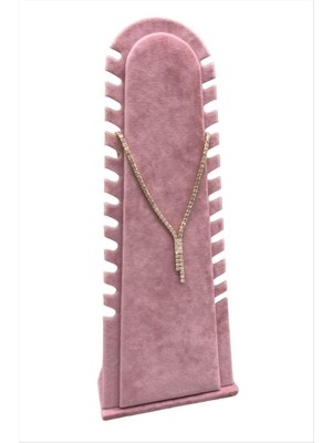 Zero Land Hnrlishp Çam Anfora Kumaş Kaplamalı Kolye Standı-Füme